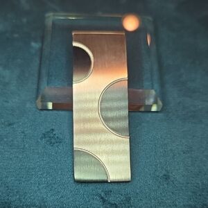 Sleek Silver and Black Money Clip Accessory Brand New